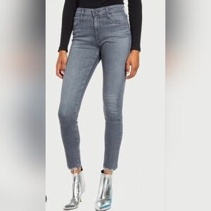 AG Adriano Goldschmied High Rise Gray Jeans